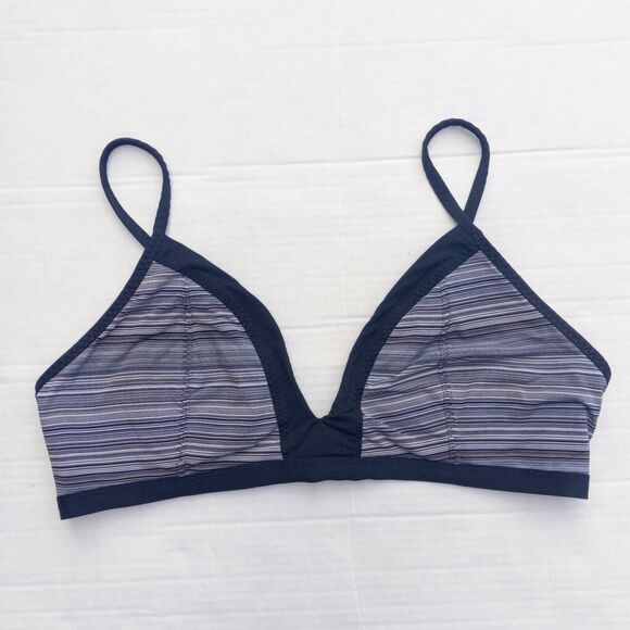 Athleta Veracruz Striped Triangle Bikini Top-X Large-Adjustable Straps-Lined - Picture 2 of 7